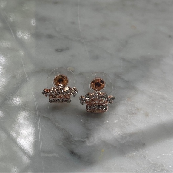 Rose Gold Pack of Stud Earrings - Picture 6 of 6